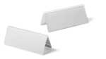 Durable Tischnamensschild 52/104x100mm tr 10St Acryl Dachaufsteller