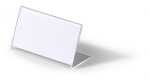 Durable Tischnamensschild tr 10St 52x100mm Acryl in L-Form