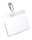 Durable Namensschild 60x90mm tr 25St Querformat mit Clip vorn offen