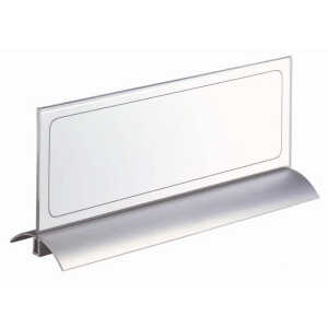 Durable Tischnamensschild 150x297mm tr Desk Presenter de Luxe