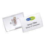 Durable Namensschild 54x90mm Kombiklem 70% recycled PP CLICK FOLD