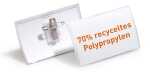Durable Namensschild 54x90mm Kombiklem 70% recycled PP CLICK FOLD