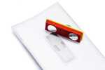 Durable Namensschild 54x90 mm Magnet 70% recycled PP CLICK FOLD