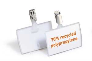 Durable Namensschild 54x90 mm Clip 70% recycled PP CLICK FOLD