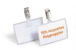 Durable Namensschild 54x90 mm Clip 70% recycled PP CLICK FOLD