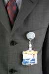 Durable Ausweishalter Chrome si 10St aus Metall mit Druckknopf