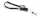 Durable Namensschild Halter sw 10St m Textilband u Ausweishalter