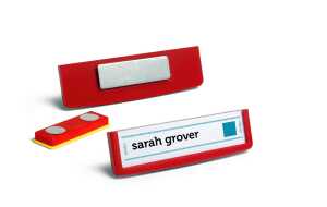 Durable Namensschild 17x67mm rt 25St FRAME mit Magnet