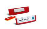 Durable Namensschild 17x67mm rt 25St FRAME mit Magnet