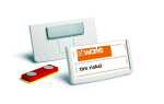 Durable Namensschild 30x60mm ws 25St FRAME mit Magnet