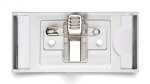 Durable Namensschild 30x65mm si 10St CLASSIC mit Kombiklemme