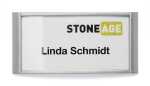 Durable Namensschild 30x65mm si 10St CLASSIC mit Kombiklemme