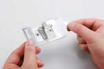 Durable Namensschild 30x65mm si 10St CLASSIC mit Kombiklemme