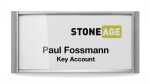 Durable Namensschild 34x74mm si 10St CLASSIC mit Magnet