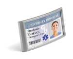 Durable Namensschild 34x74mm si 10St CLASSIC mit Kombiklemme