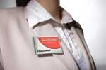 Durable Namensschild 34x74mm si 10St CLASSIC mit Kombiklemme