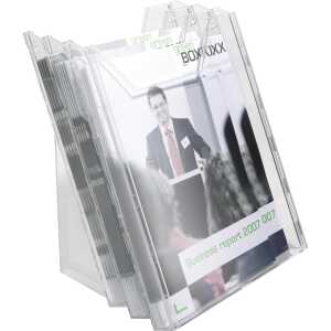 Durable Prospektspender A4 3tlg tr COMBIBOXX für Wand+Tisch