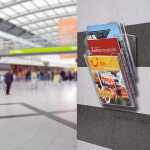 Durable Prospektspender A4 3tlg tr COMBIBOXX für Wand+Tisch