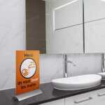 Durable Presenter DIN A4 340x220x34mm Tischaufsteller mit Alu-Standf