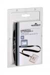 Durable Namensschild m Textilband 5St 20mm Bänder sw und Schild 8003