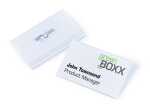 Durable Namensschild 54x90mm tr 10St mit Nadel SB Verpackung