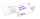 Durable Namensschild 40x75mm tr 10St mit Nadel SB Verpackung