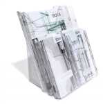 Durable Prospektspender 5tlg A4+1/3A4 tr COMBIBOXX für Wand+Tisch