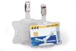 Durable Ausweiskartenhalter 54x87 tr mit Clip...