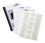 Durable Namensschilder Set 40x60mm 20 Schilder mit Nadel...