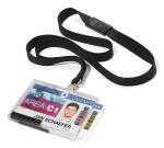 Durable Kartenhalter 54x87 tr 10St mit Textilband...