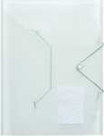 Eckspanner-Sammelmappe, A4, 3 elastische Klappen, PP farblos