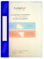 Foldersys Schnellhefter Transparent blau