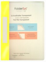 Foldersys Schnellhefter Transparent gelb