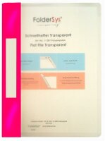 Foldersys Schnellhefter Transparent pink