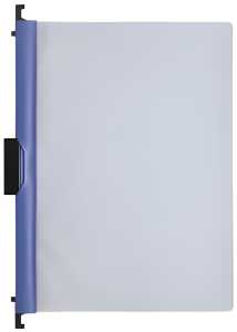 FSY Combi-Clip-Mappe, Transparent, blau, 1 Stück