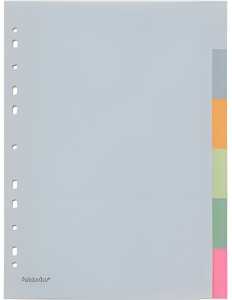 FSY PP-Register A4, 6-tlg., EURO-Lochung, 6-farbig 1 Stück Satz1 Stück