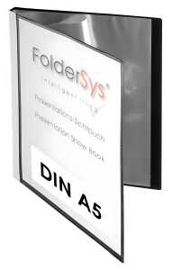 FSY Präsentations-Sichtbuch A5, 20 Hüllen, PP, schwarz, 1 Stück