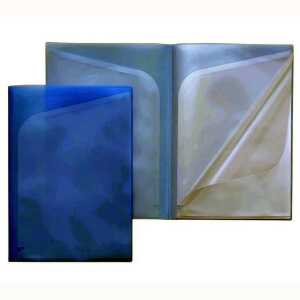 FSY Sichttaschen-Mappe, A4, 6 Innentaschen, PP blau transluzent