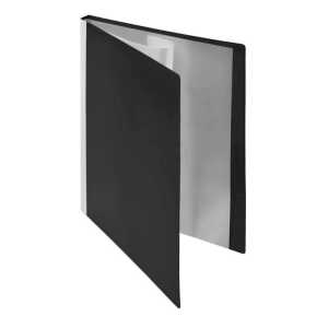 FSY Sichtbuch, 20 Hüllen, Rückentasche, A4, PP, neutral, schwarz