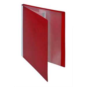 FSY Sichtbuch, 30 Hüllen, Rückentasche, A4, PP, neutral, rot, 1 Stück