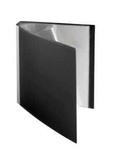 FSY Sichtbuch, 40 Hüllen, Rückentasche, A4, PP, neutral, schwarz