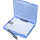 Spritzguss "go-case" A4 mit steckbarer Mechanik + Niederhalter, blau