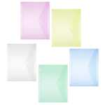 FSY Sichttasche A4, Abheftrand, trans fbg.sort., 1...