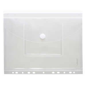 FSY Sichttasche, Dehnfalte, Abheftrand CD-Tasche, A4, PP farbl.transp.