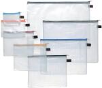 FSY Set von 6 PVC Beuteln mit Zip, farb sortiert, 1...