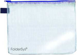 FSY Reissverschluss-Beutel A4, mit Zip, blau, 1 Stück