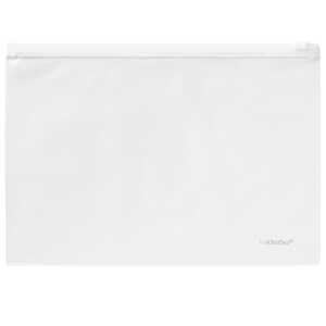 FSY Klarsicht-Sammelbeutel 180x255 mm, mit Plastik-Zip, PVC, Zipp weis