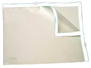 FSY Klarsicht-Sammelbeutel für A4, mit 2 Plastik-Zips, PVC, Zipp weiss