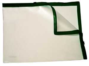Klarsicht-Sammelbeutel für A4, 2 Plastik-Zips, PVC, Zipp schwarz,