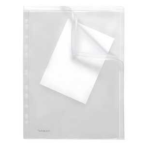 Gleitverschlussbeutel, A4, mit Abheftrand, PVC farblos transparent,